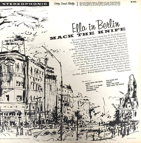 Release: Mack The Knife - Ella In Berlin-Vinyl-US-None-MG VS-64041, V6-4041-14712101