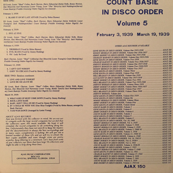 In Disco Order, Volume 5