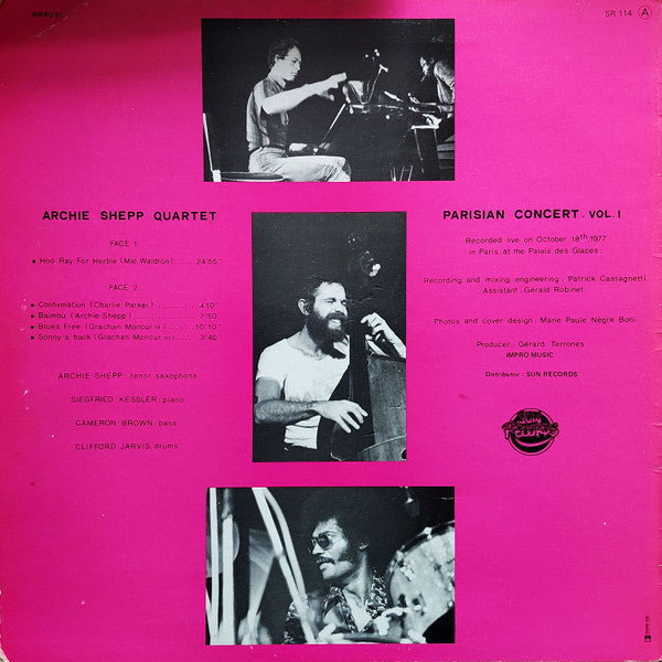 Parisian Concert, Volume 1