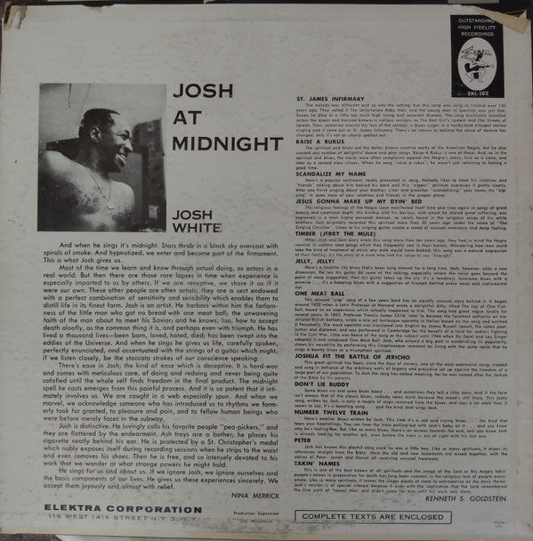 Master Release: Josh At Midnight by Josh White