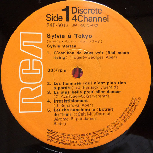 Release: Sylvie A Tokyo-Vinyl-Japan-1972-R4P-5013-12095477