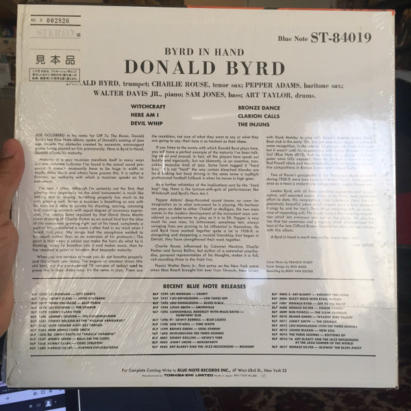 Byrd In Hand