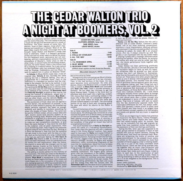 A Night At Boomers, Vol. 2