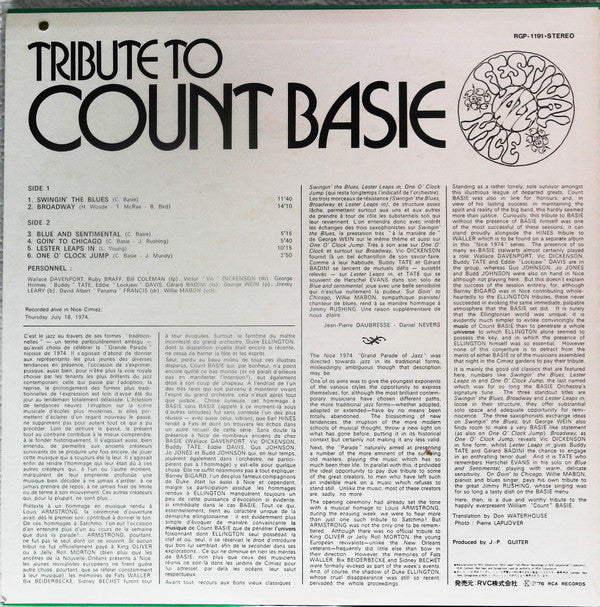Master Release: Tribute To Count Basie by Wallace Davenport