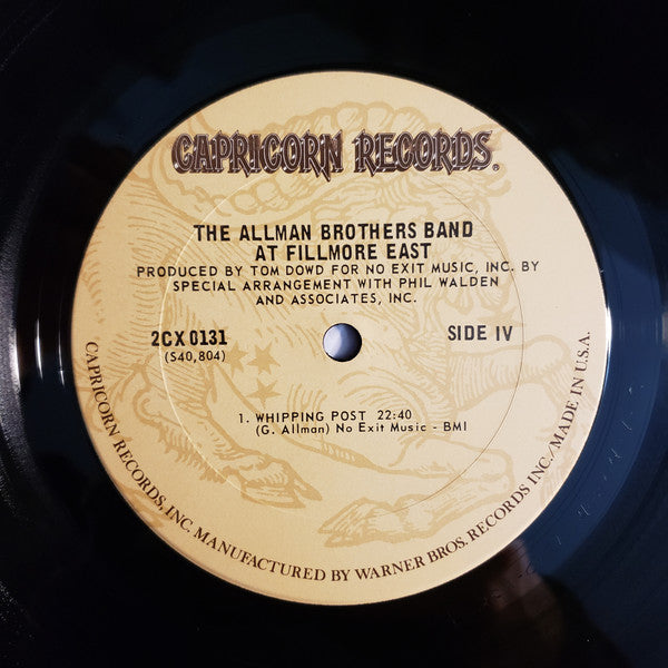 Release: The Allman Brothers Band At Fillmore East-Vinyl-US-None-2CX 0131-13245435