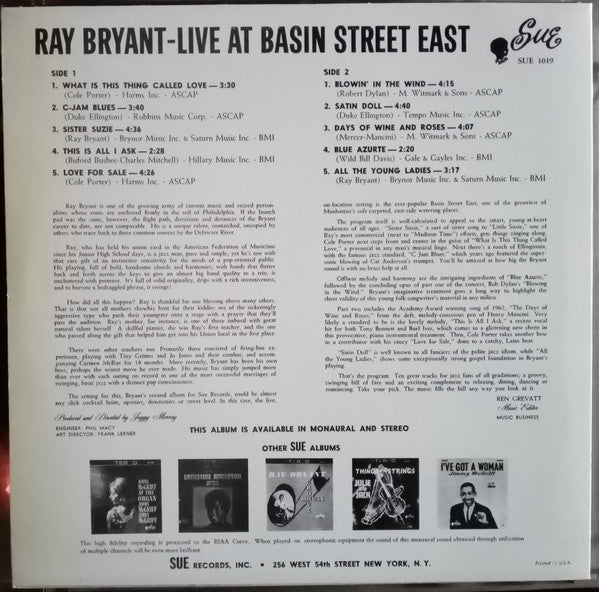 Live At Basin Street East