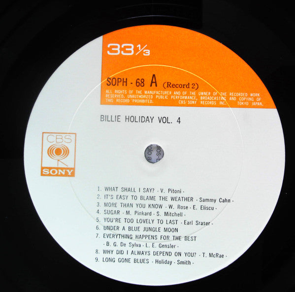 Billie Holiday Vol. 4