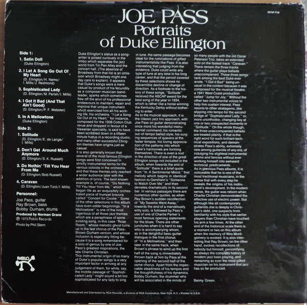 Release: Portraits Of Duke Ellington-Vinyl-US-1975-2310 716-13421243
