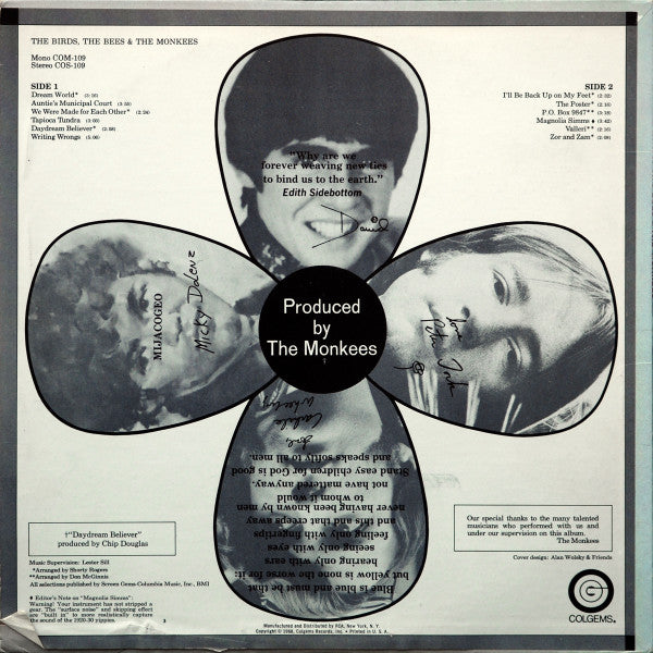 Release: The Birds, The Bees & The Monkees-Vinyl-US-1968-COS-109-11529009