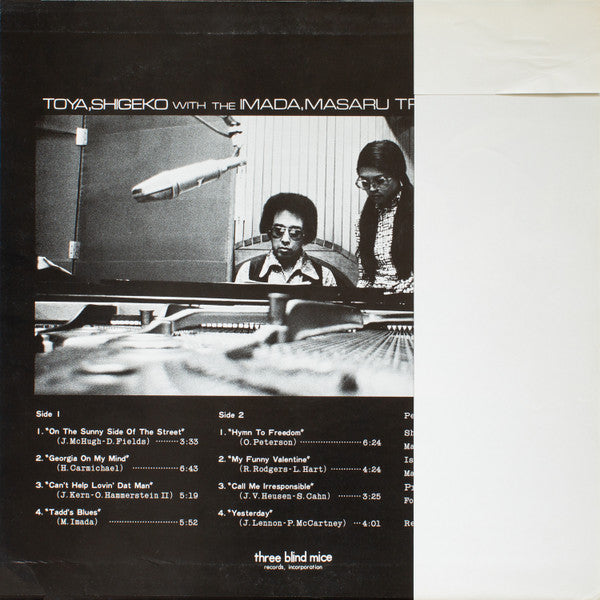 Release: Toya, Shigeko With The Imada, Masaru Trio-Vinyl-Japan-1972-TBM-11-18229909