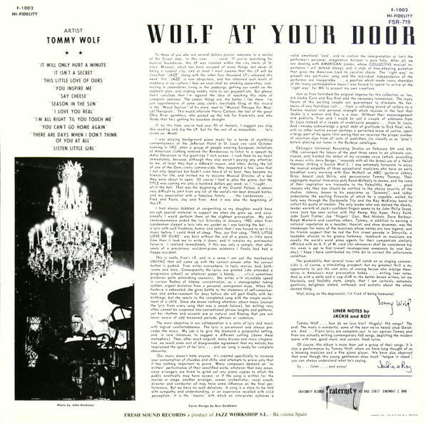 Release: Wolf At Your Door-Vinyl-Spain-1990-FSR-719, F-1002-13462073