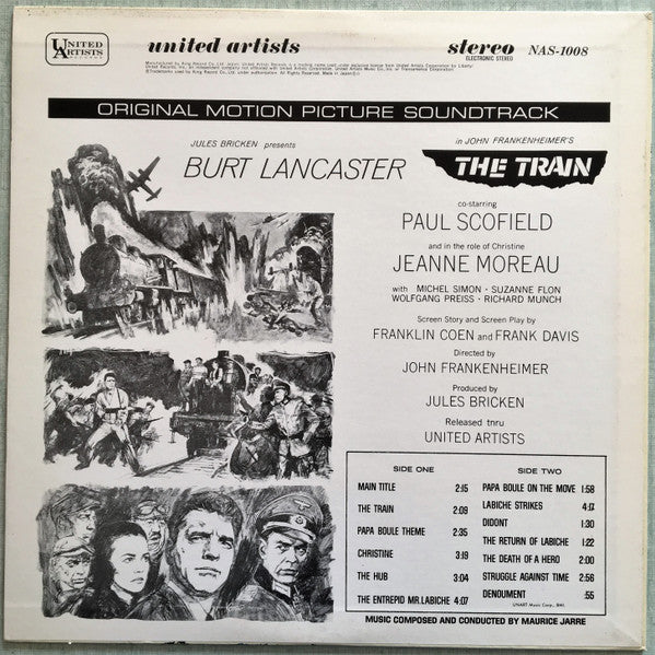 Release: The Train (Original Motion Picture Soundtrack)-Vinyl-Japan-1980-NAS-1008-15287915