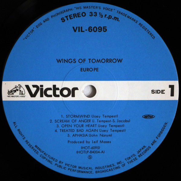 Wings Of Tomorrow = 明日への翼