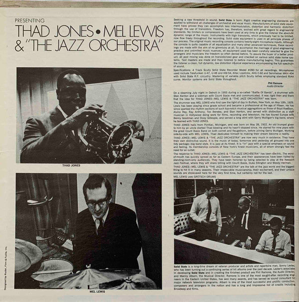 Presenting Thad Jones • Mel Lewis & "The Jazz Orchestra"