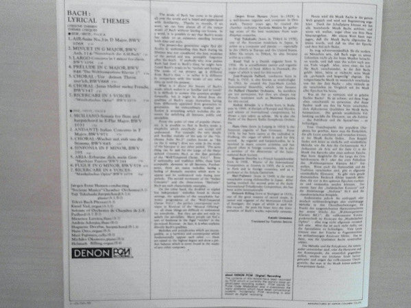 Lyrical Themes