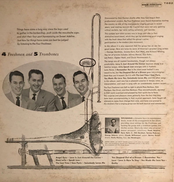 Release: Four Freshmen And 5 Trombones-Vinyl-US-1955-T683, T-683-13030431