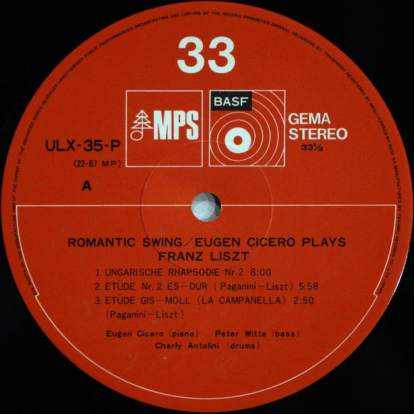 Romantic Swing - Eugen Cicero Plays Franz Liszt