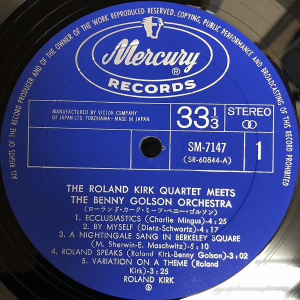 The Roland Kirk Quartet Meets The Benny Golson Orchestra