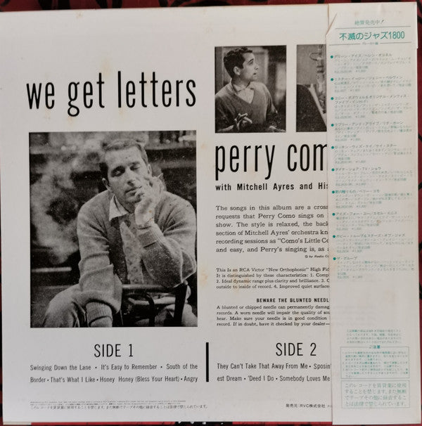Master Release: We Get Letters by Perry Como