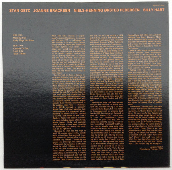Master Release: Live At Montmartre Vol. 1 by Stan Getz Quartet