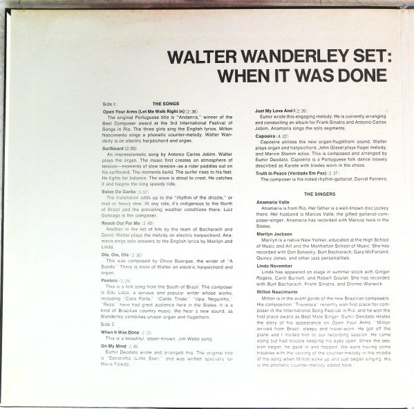 Release: When It Was Done-Vinyl-Japan-1969-AML 318, AML 318-17304358
