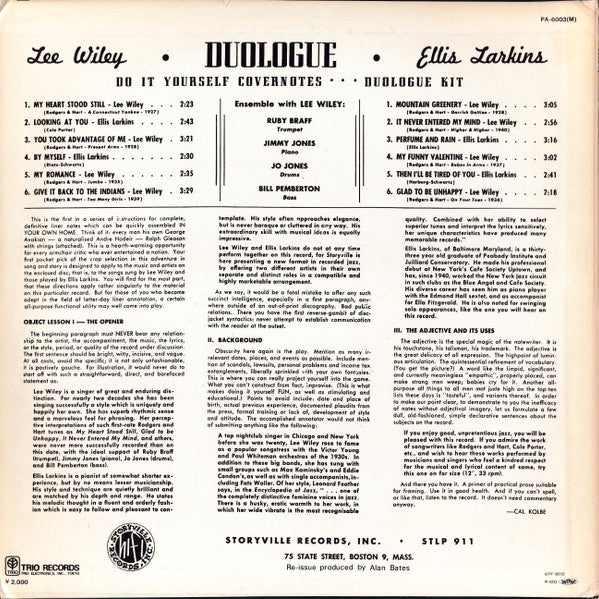Release: Duologue-Vinyl-Japan-1974-PA-6003(M)-11531508
