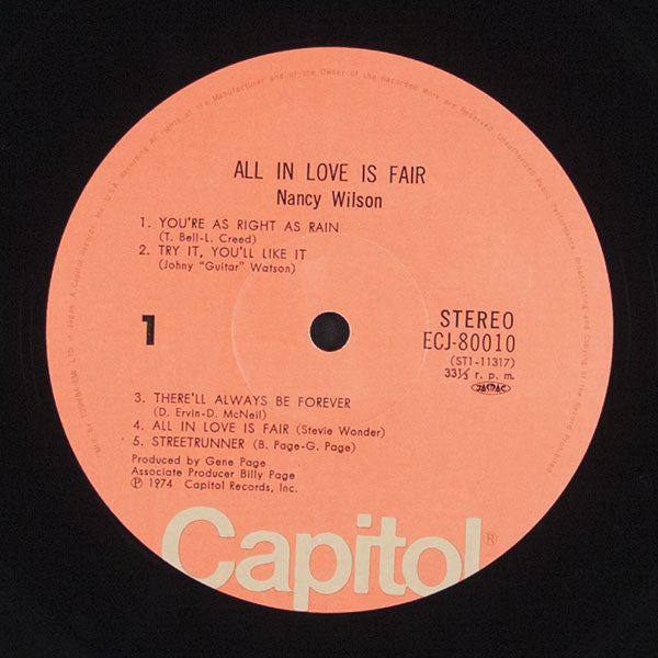 All In Love Is Fair