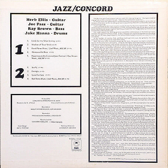 Master Release: Jazz/Concord by Herb Ellis