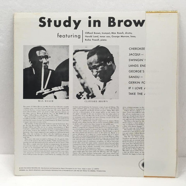 Release: Study In Brown-Vinyl-Japan-1982-EVER-1005 M-15027764