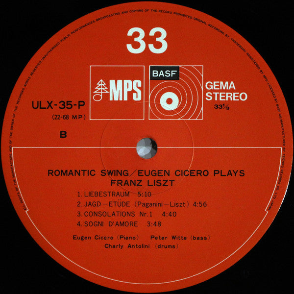 Romantic Swing - Eugen Cicero Plays Franz Liszt