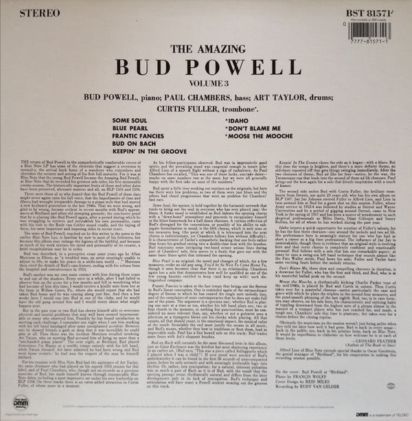 Master Release: The Amazing Bud Powell, Vol. 3 - Bud! by Bud Powell