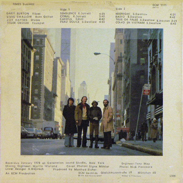 Release: Times Square-Vinyl-Germany-1978-ECM 1111, 2301 111-1898618