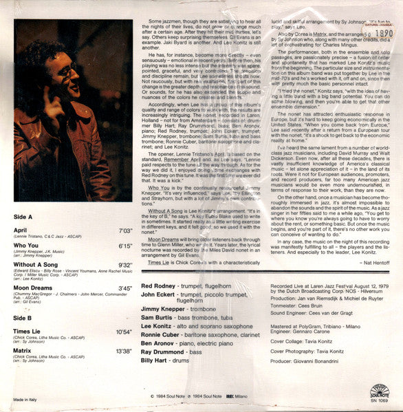 Release: Live At Laren-Vinyl-Italy-1984-SN 1069-6471325