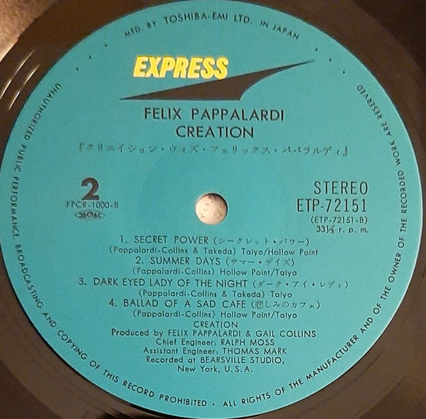 Felix Pappalardi And Creation