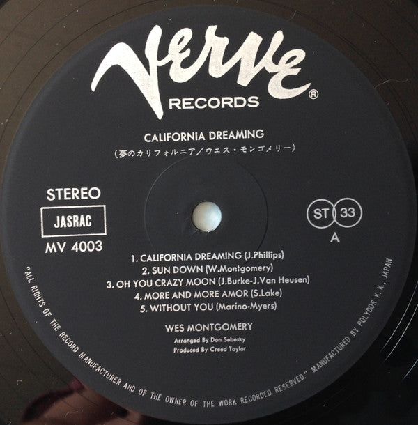 California Dreaming = 夢のカリフォルニア