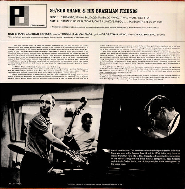 Release: Bud Shank & His Brazilian Friends-Vinyl-Japan-1979-GXF-3141-5723816