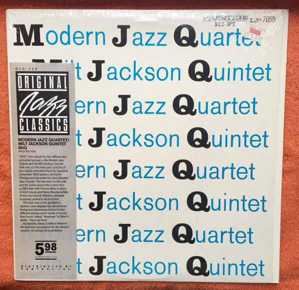 Release: M J Q-Vinyl-US-1984-OJC-125 (P-7095), LP 7059-7991083
