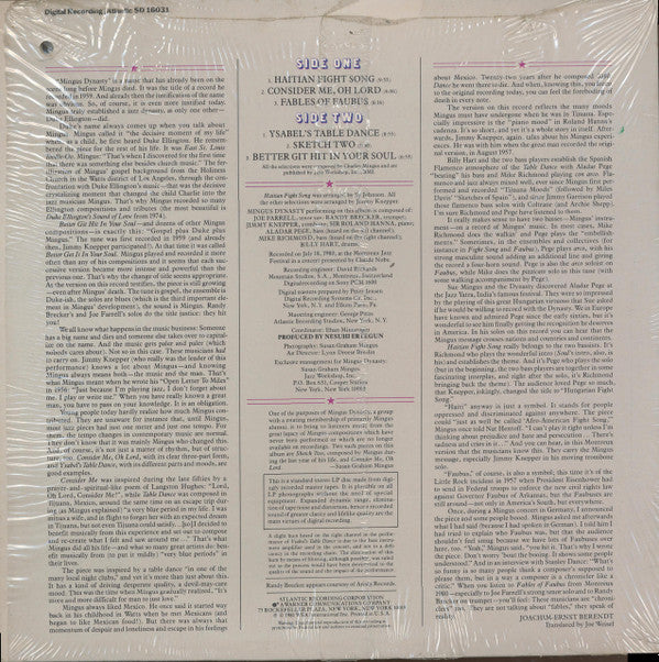 Master Release: Live At Montreux by Mingus Dynasty