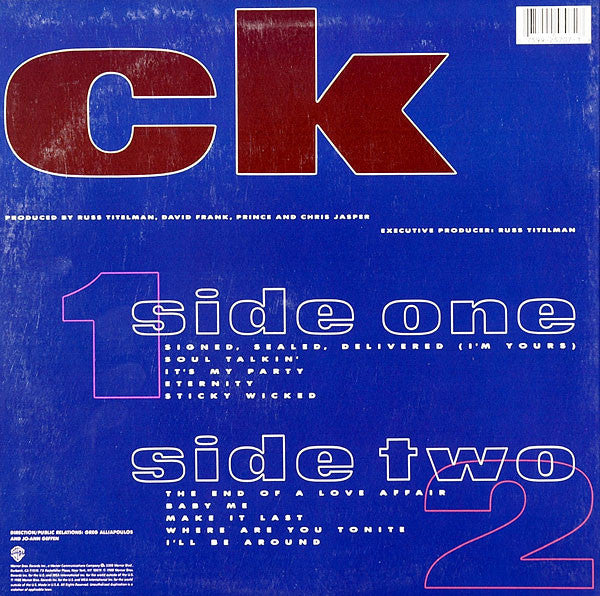 Release: CK-Vinyl-US-1988-9 25707-1, 1-25707-1576602