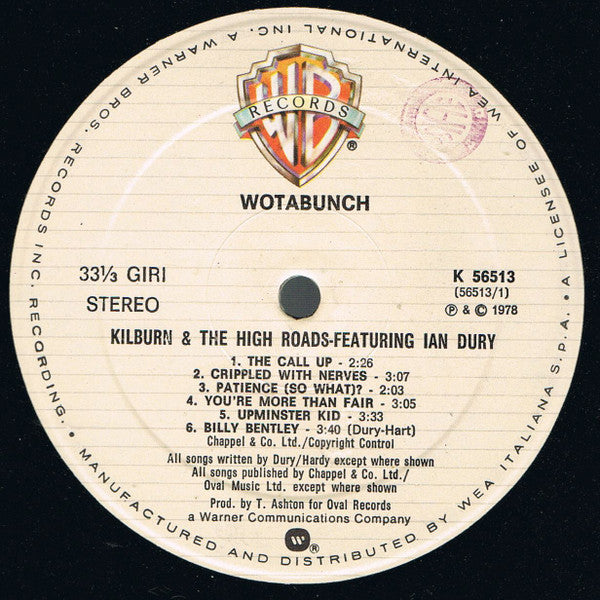 Release: Wotabunch!-Vinyl-Italy-1978-K 56513, K56513-3117556