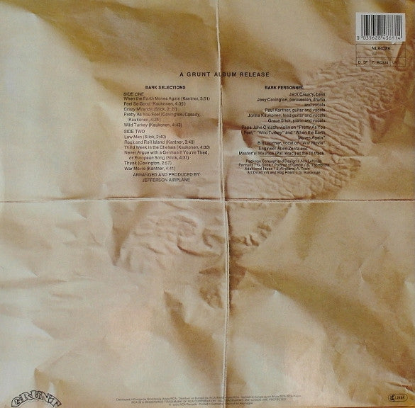 Master Release: Bark by Jefferson Airplane