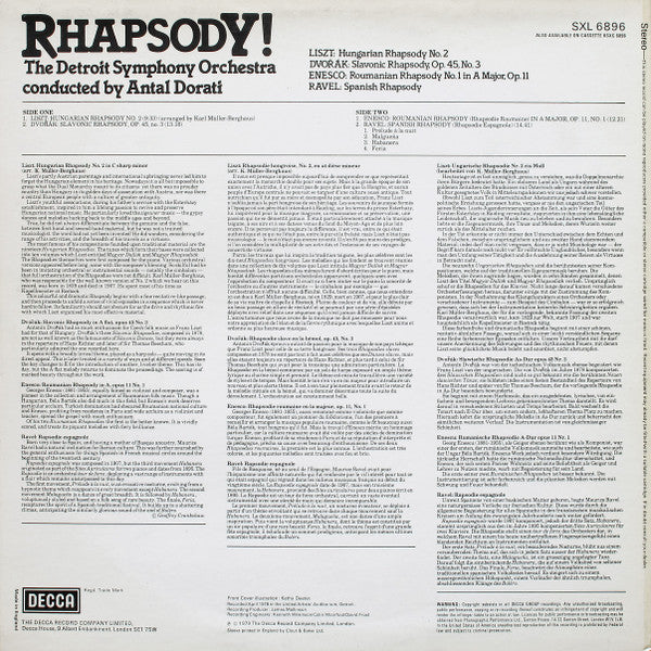 Release: Rhapsody!-Vinyl-UK-1979-SXL 6896-7556520