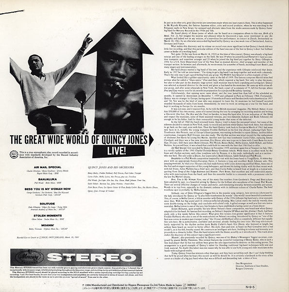 The Great Wide World Of Quincy Jones: Live!