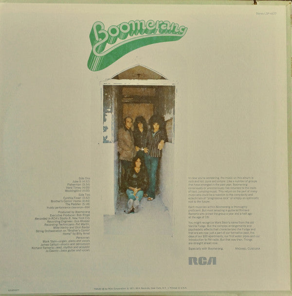 Release: Boomerang-Vinyl-US-1971-LSP-4577-1815340