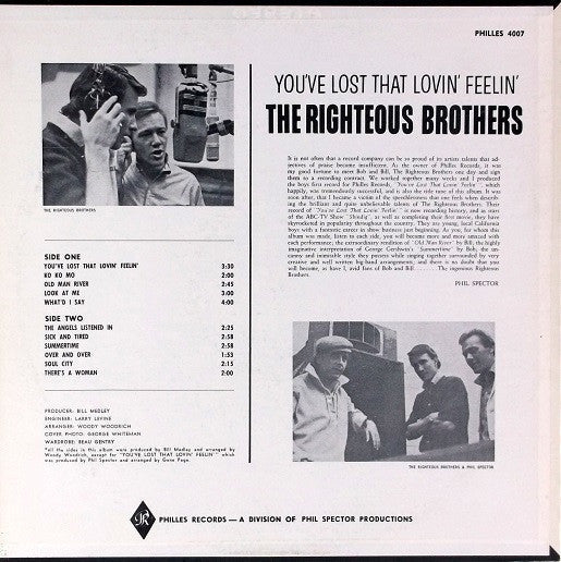 Master Release: You've Lost That Lovin' Feelin' by The Righteous Brothers