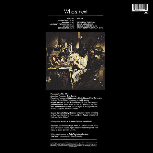Release: Who's Next-Vinyl-UK & Europe-2008-0042281365119-1521189
