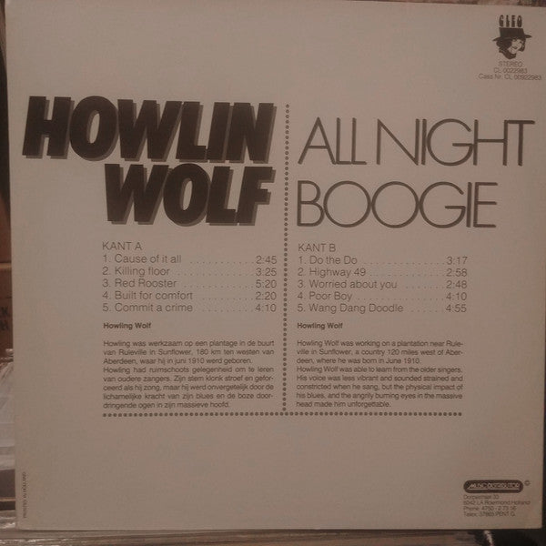 Master Release: All Night Boogie by Howlin' Wolf