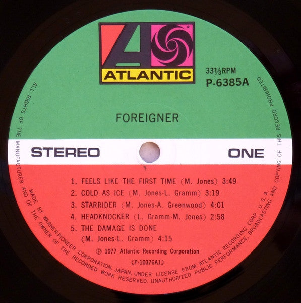 Foreigner = 栄光の旅立ち