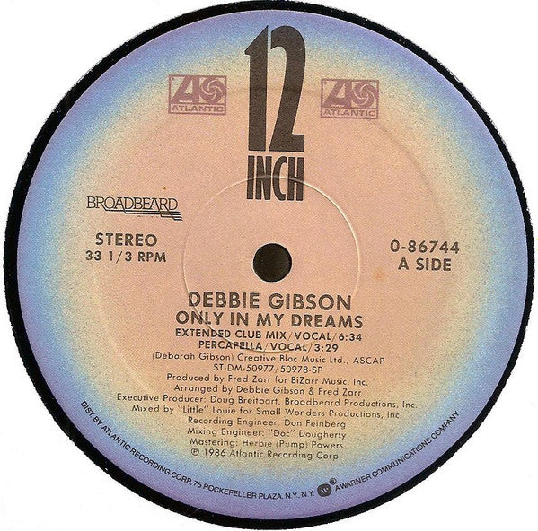 Master Release: Only In My Dreams by Debbie Gibson