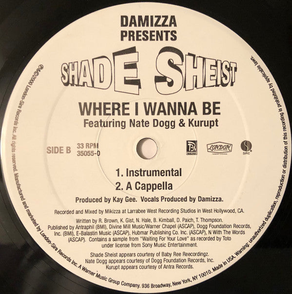 Release: Where I Wanna Be-Vinyl-US-2000-35055-0, 35055-0, 35055-0-2148107